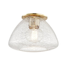 Load image into Gallery viewer, Maya Flush Mount Ceiling Light in Aged Brass/Small.
