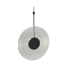 Load image into Gallery viewer, Meclisse™ LED Pendant Light in Satin Black/Clear Glass.
