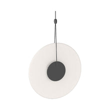 Load image into Gallery viewer, Meclisse™ LED Pendant Light in Satin Black/Etched Glass.
