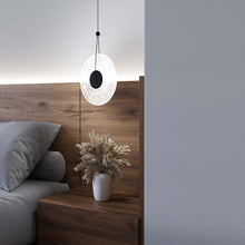 Load image into Gallery viewer, Meclisse™ LED Pendant Light in bedroom.
