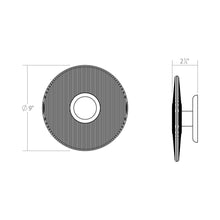 Load image into Gallery viewer, Meclisse™ LED Wall Light - line drawing.
