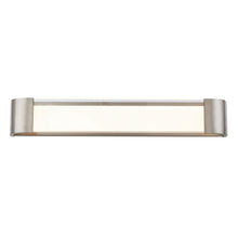 Load image into Gallery viewer, Melrose LED Bath Wall Light in Large/Brushed Nickel.

