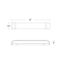 Load image into Gallery viewer, Melrose LED Bath Wall Light - line drawing.
