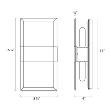 Load image into Gallery viewer, Mercer Street Double Wall Light - line drawing.
