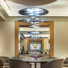 Load image into Gallery viewer, Mercury Mini LED Suspension Light in living room.
