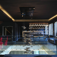 Load image into Gallery viewer, Mercury Mini LED Suspension Light in living room.
