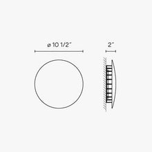 Load image into Gallery viewer, Meridiano Outdoor LED Wall Light - line drawing.
