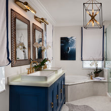 Load image into Gallery viewer, Merrick Picture Light in bathroom.
