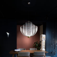 Load image into Gallery viewer, Meshmatics LED Chandelier in dining room.
