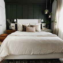 Load image into Gallery viewer, Meta LED Wall Light in bedroom.
