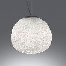 Load image into Gallery viewer, Meteorite Pendant Light in Detail.
