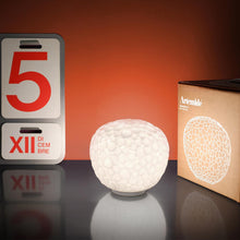 Load image into Gallery viewer, Meteorite Table Lamp in living room.
