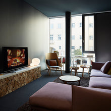 Load image into Gallery viewer, Meteorite Table Lamp in living room.
