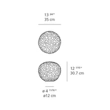 Load image into Gallery viewer, Meteorite Table Lamp - line drawing.
