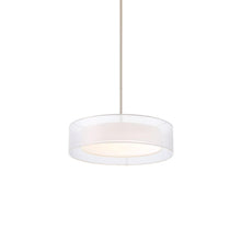 Load image into Gallery viewer, Metropolis LED Pendant Light in Brushed Nickel (Medium).
