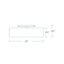 Load image into Gallery viewer, Metropolis LED Semi-Flush Mount Ceiling Light- line drawing.
