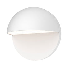 Load image into Gallery viewer, Mezza Cupola™ Outdoor LED Wall Light in Small/Textured White.
