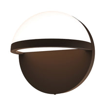 Load image into Gallery viewer, Mezza Vetro™ Outdoor LED Wall Light in Small/Textured Bronze.
