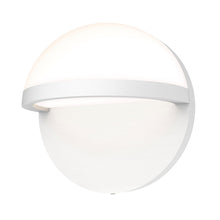 Load image into Gallery viewer, Mezza Vetro™ Outdoor LED Wall Light in Small/Textured White.
