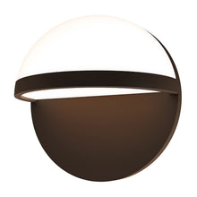Load image into Gallery viewer, Mezza Vetro™ Outdoor LED Wall Light in Large/Textured Bronze.
