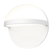 Load image into Gallery viewer, Mezza Vetro™ Outdoor LED Wall Light in Large/Textured White.
