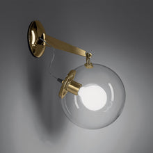 Load image into Gallery viewer, Miconos Wall Light in Clear/Gold.
