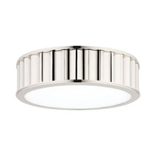 Load image into Gallery viewer, Middlebury Flush Mount Ceiling Light in Round/2-Light/Polished Nickel.
