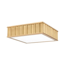 Load image into Gallery viewer, Middlebury Flush Mount Ceiling Light in Square/2-Light/Aged Brass.

