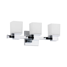 Load image into Gallery viewer, Milford Bath Vanity Wall Light in 3-Light/Polished Nickel.
