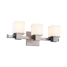 Load image into Gallery viewer, Milford Bath Vanity Wall Light in 3-Light/Satin Nickel.
