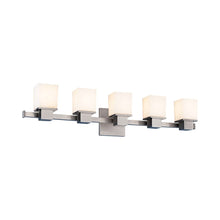 Load image into Gallery viewer, Milford Bath Vanity Wall Light in 5-Light/Satin Nickel.
