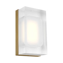 Load image into Gallery viewer, Milley LED Wall Light in Aged Brass (7-Inch).
