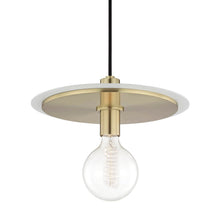 Load image into Gallery viewer, Milo Disc Pendant Light in Bronze.
