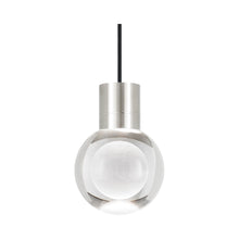Load image into Gallery viewer, Mina 3-Light LED Pendant Light in Black/Satin Nickel.
