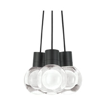 Load image into Gallery viewer, Mina 3-Light LED Pendant Light in BLack.
