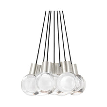 Load image into Gallery viewer, Mina 7-Light LED Pendant Light in Silver.
