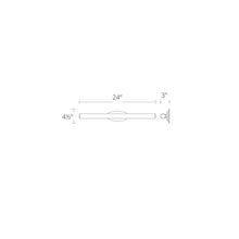 Load image into Gallery viewer, Mini Loft LED Bath Vanity Light- line drawing.
