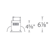 Load image into Gallery viewer, Mini Multiple Spots 1 Light LED Recessed Light Kit - line drawing.
