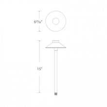 Load image into Gallery viewer, Mini Tiki LED Path Light - line drawing.
