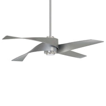 Load image into Gallery viewer, Artemis IV LED Ceiling Fan in Brushed Nickel / Silver.

