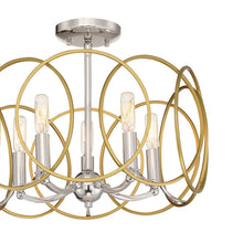 Load image into Gallery viewer, Chassell Semi Flush Ceiling Light in Detail.

