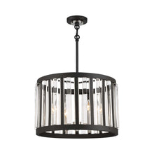 Load image into Gallery viewer, Majestic Splendor Drum Pendant Light in Detail.
