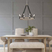 Load image into Gallery viewer, Rawson Ridge Chandelier in dining room.
