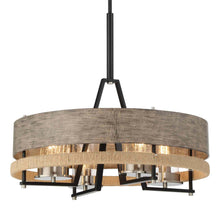 Load image into Gallery viewer, Silver Creek Drum Pendant Light in Detail.
