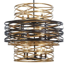 Load image into Gallery viewer, Vortic Flow Chandelier in Detail.
