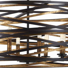 Load image into Gallery viewer, Vortic Flow Drum Pendant Light in Detail.
