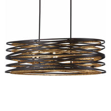 Load image into Gallery viewer, Vortic Flow Linear Pendant Light in Detail.
