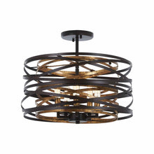 Load image into Gallery viewer, Vortic Flow Semi Flush Mount Ceiling Light (Small).
