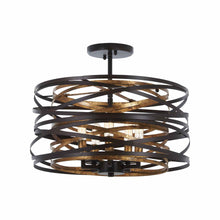 Load image into Gallery viewer, Vortic Flow Semi Flush Mount Ceiling Light.
