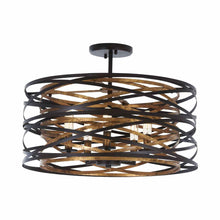 Load image into Gallery viewer, Vortic Flow Semi Flush Mount Ceiling Light (Large).
